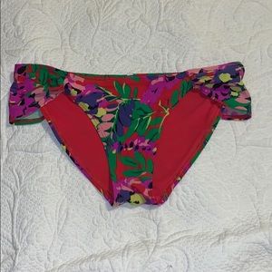 Floral bathing suit bottom